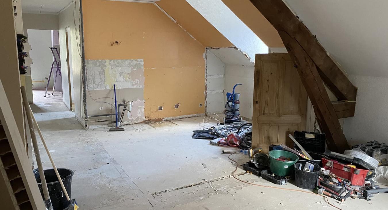 Pose d'une cuisine équipée